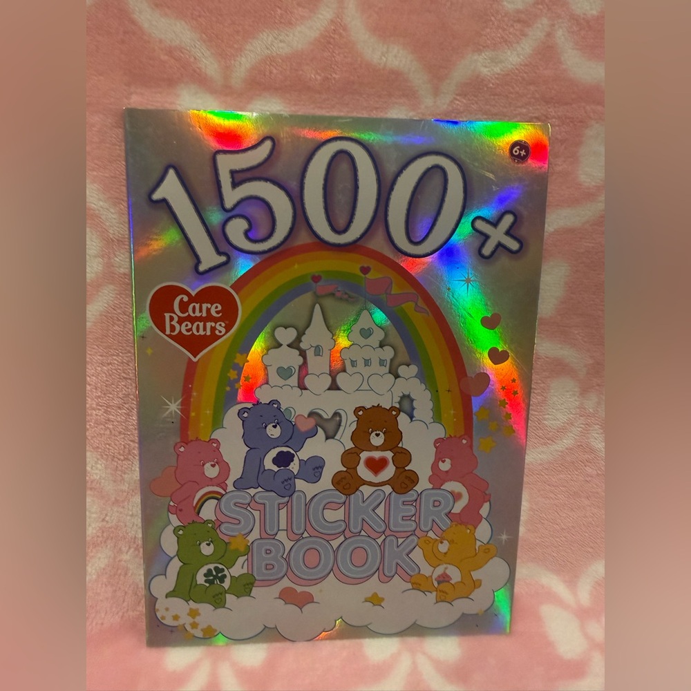 Care Bears Holographic Sticker Book with Rainbow and Multicolor Bears